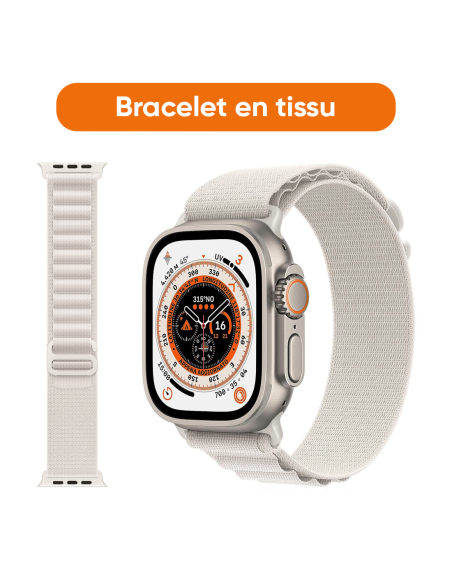 Smartwatch Ultra 49mm, 7 cinturini, notifiche, chiamate e app per iOS e Android