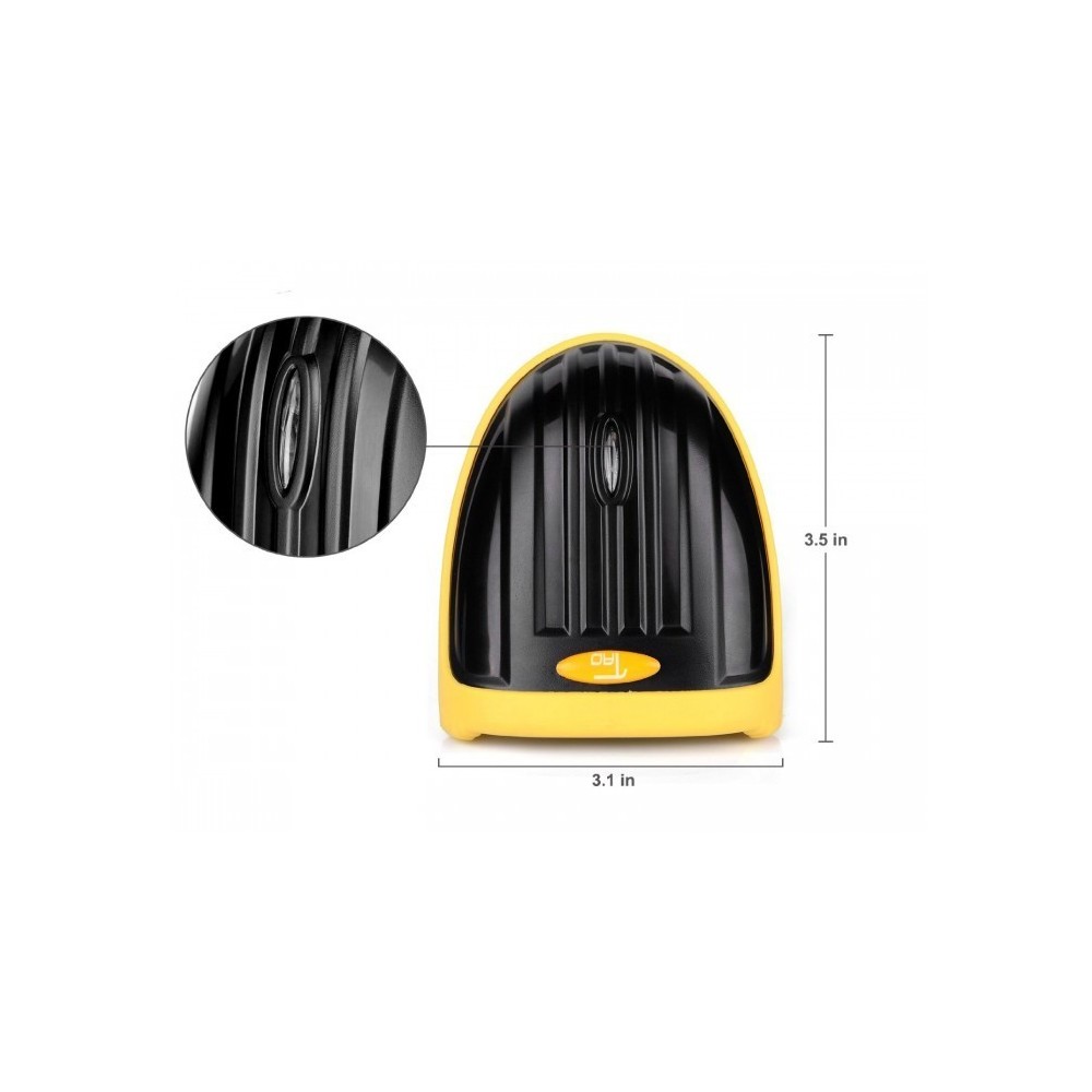 8510 Laser Scanner USB / Pistolet Barcode reader - 650nm avec fonction WIFI BLACK