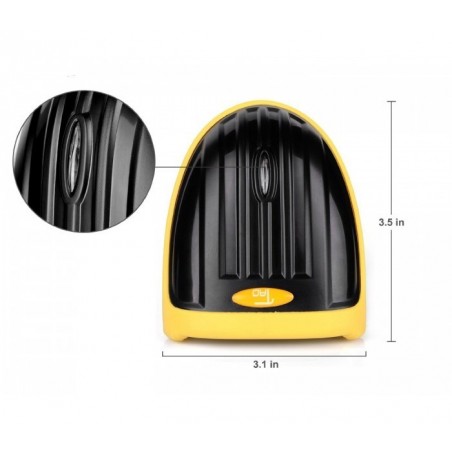 8510 Laser Scanner USB / Pistolet Barcode reader - 650nm avec fonction WIFI BLACK