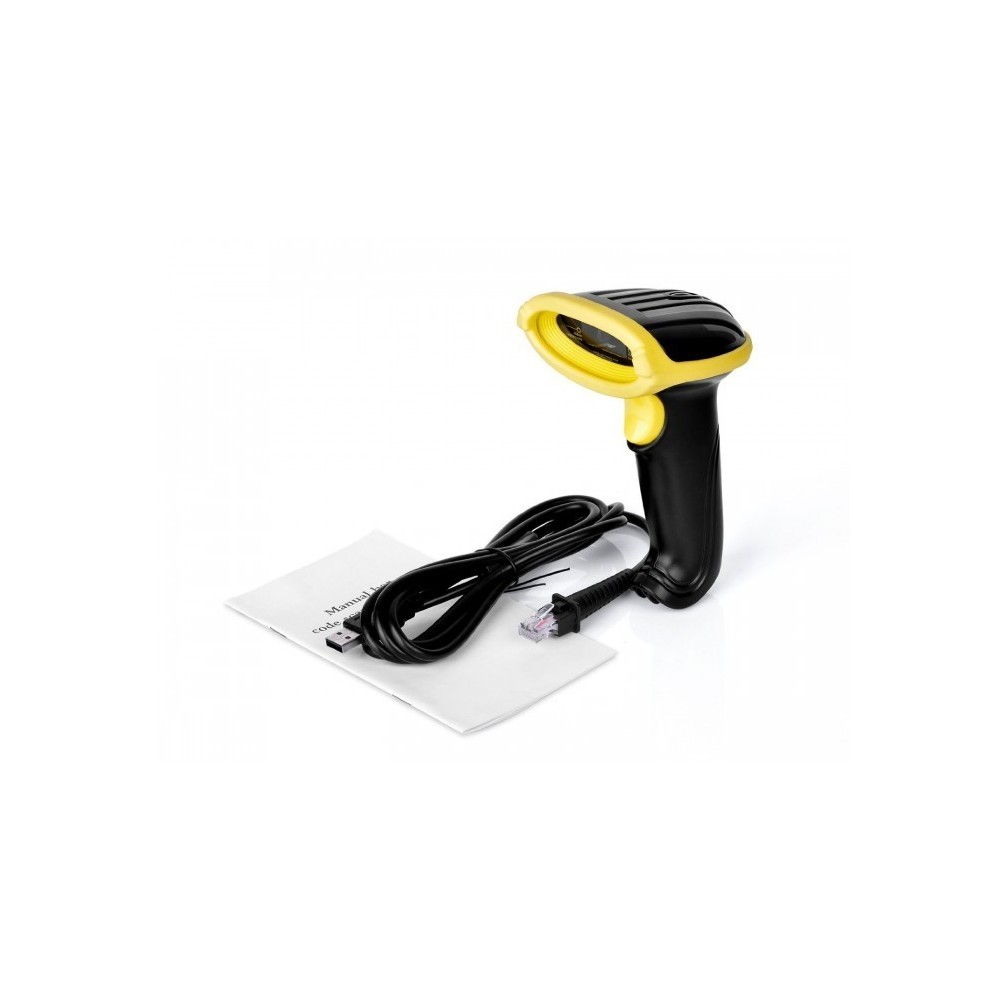 8510 Laser Scanner USB / Pistolet Barcode reader - 650nm avec fonction WIFI BLACK