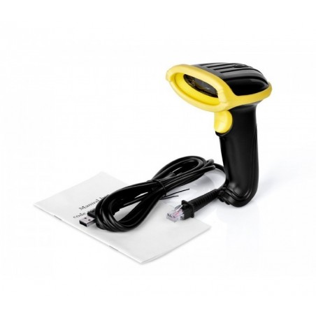 8510 Laser Scanner USB / Pistolet Barcode reader - 650nm avec fonction WIFI BLACK