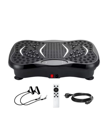 Plateforme Vibrante Électrique Fitness Bluetooth avec Élastiques