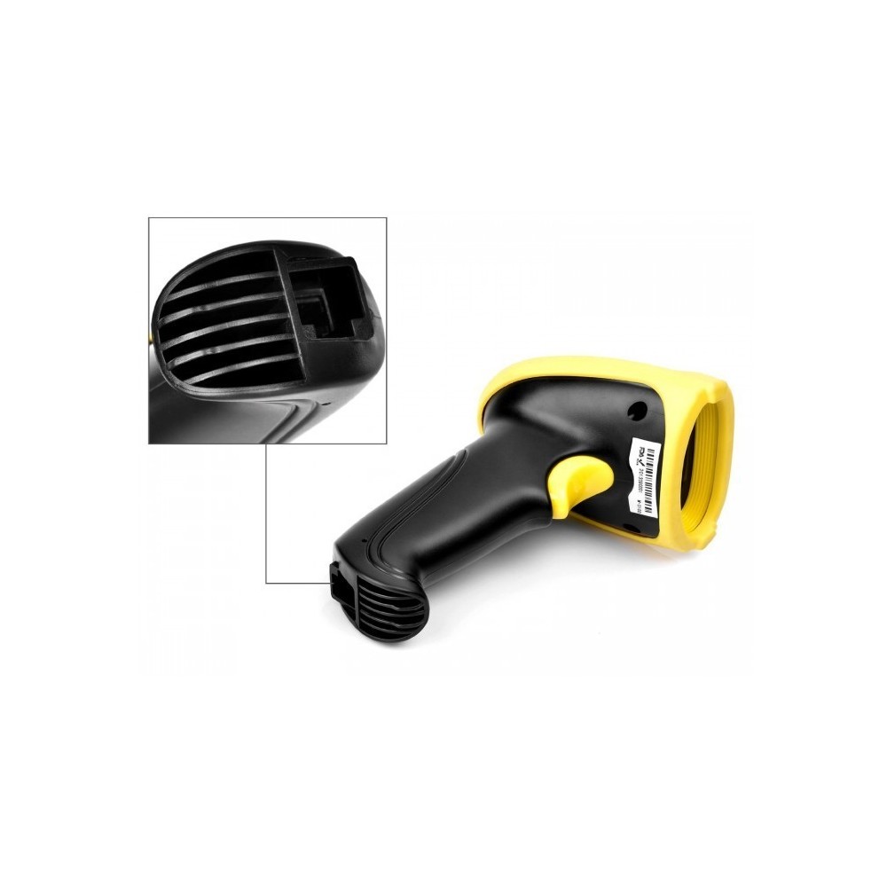 8510 Laser Scanner USB / Pistolet Barcode reader - 650nm avec fonction WIFI BLACK