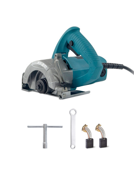 Scie Circulaire 1250W, Coupe 110mm, Électrique pour Bois, Marbre, Céramique