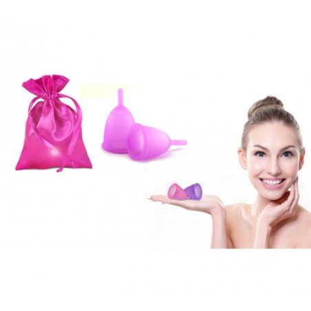 Coupe menstruelle réutilisable (100% hypoallergénique, absorbante) - 