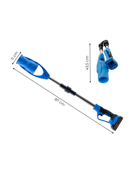 Souffleur sans fil à batterie 24V pliable, portable pour jardin et feuilles.