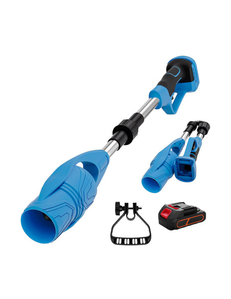 Souffleur sans fil à batterie 24V pliable, portable pour jardin et feuilles.