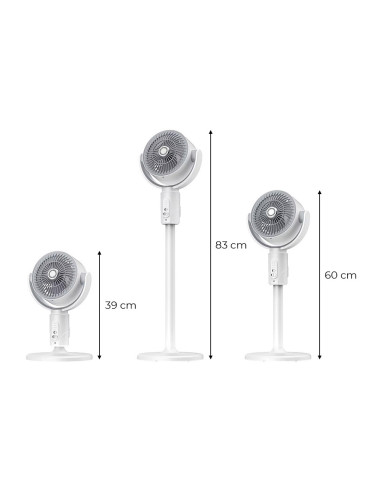 Ventilateur 3en1 sans fil et rechargeable...