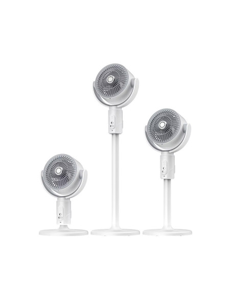 Ventilateur 3en1 sans fil et rechargeable hauteur réglable avec télécommande