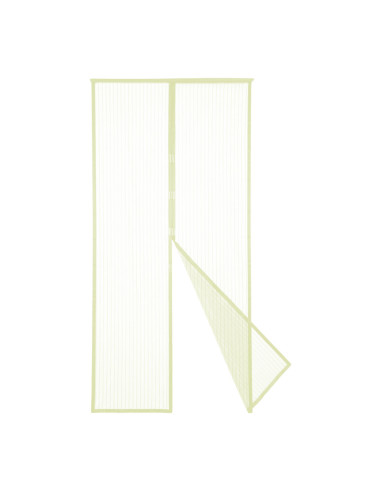 2 moustiquaires à fermeture magnétique 140x245cm pour la maison ou les fenêtres Beige