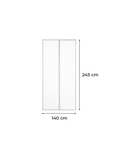 2 moustiquaires à fermeture magnétique 140x245cm pour la maison ou les fenêtres