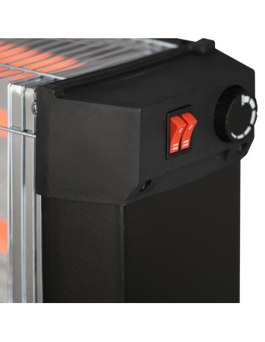 Poêle à quartz électrique quatre éléments,...