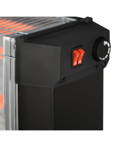 Poêle à quartz électrique quatre éléments, infrarouge, puissance réglable 2200W