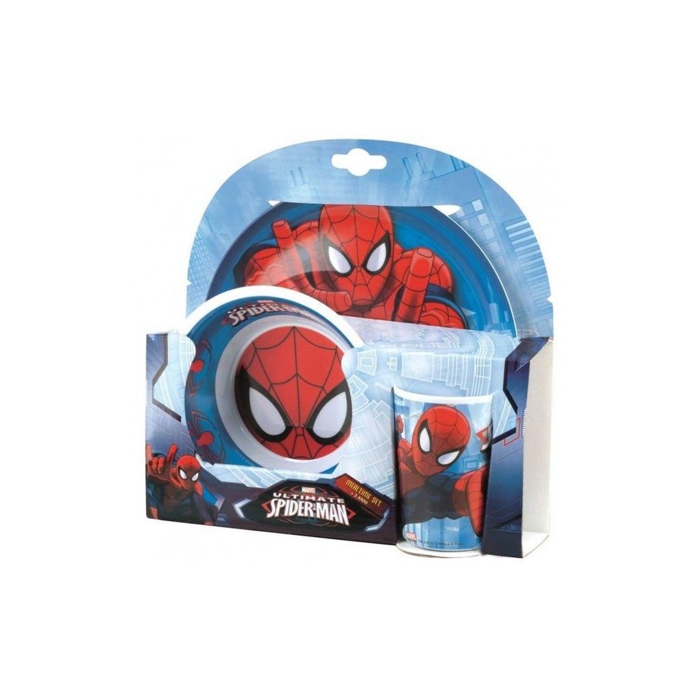 121567A - Vaisselle enfant - Kit de 3 pièces - SPIDERMAN