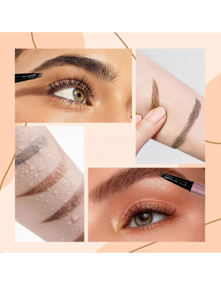 Stylo microblading pour sourcils et barbe, waterproof, effet naturel.