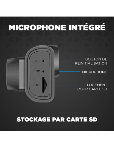 Dash cam DVR surveillance de voiture triple...