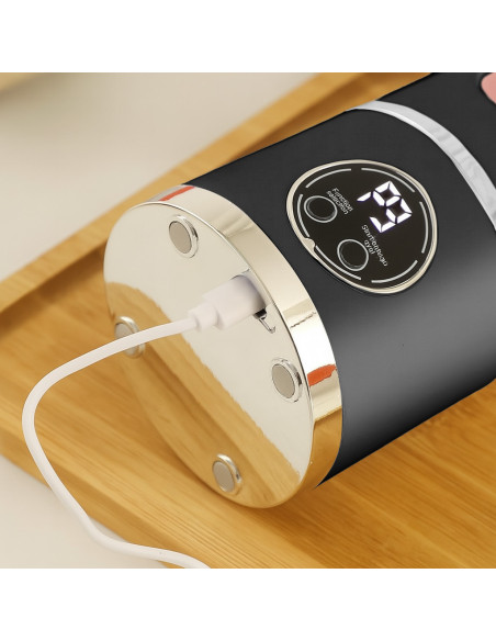 Mixeur portable sans fil, bouteille rechargeable USB, 450ml, lames en acier.