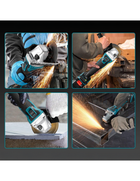 Kit perceuse visseuse meuleuse sans fil double batterie 72V avec mallette