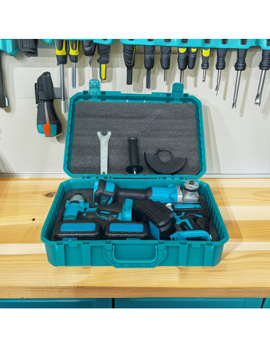 Kit perceuse visseuse meuleuse sans fil double...