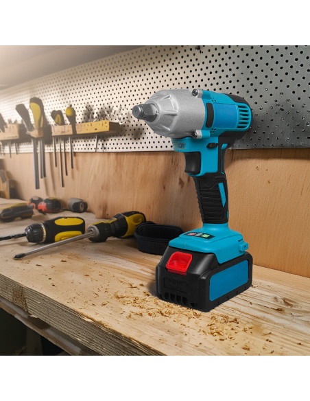 Kit perceuse visseuse meuleuse sans fil double batterie 72V avec mallette