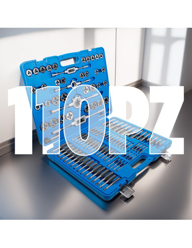 Kit professionnel 110 pièces : tarauds et...
