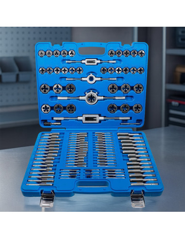 Kit professionnel 110 pièces : tarauds et...