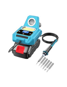 Fer à souder rechargeable 20V sans fil, 500°C, écran.