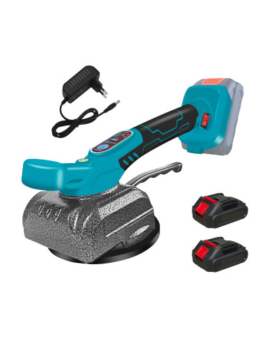 Ventouse vibrante 130mm, 2 batteries 21V, pour carreaux, avec mallette.