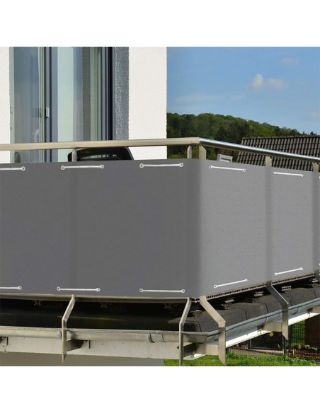 Toile de protection pour balcon, garde-corps, brise-vue, 500xH85cm.