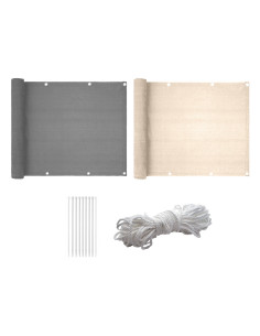 Toile de protection pour balcon, garde-corps, brise-vue,...