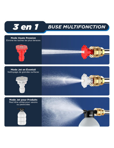 Kit nettoyeur haute pression/souffleur 48V,...