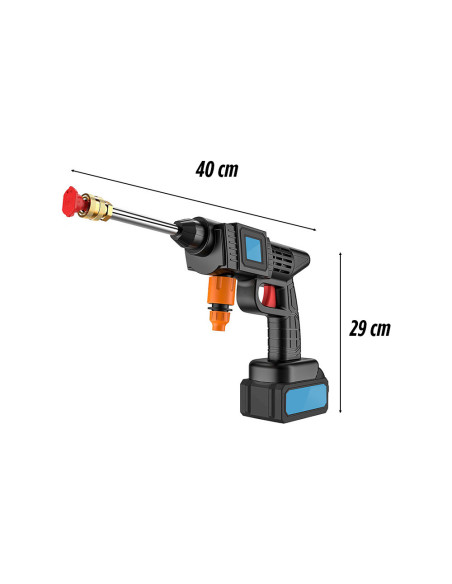 Kit nettoyeur haute pression/souffleur 48V, 1050W, sans fil, avec 2 batteries.