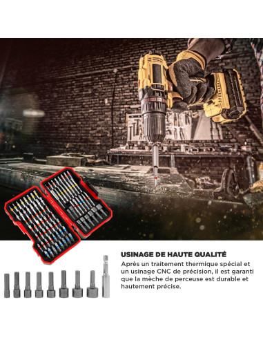 Kit 83 embouts magnétiques universels pour...