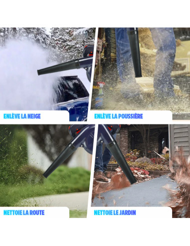 Souffleur et aspirateur électrique 600W pour...