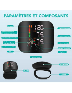 Tensiomètre poignet électronique, mesure auto pression et... 2