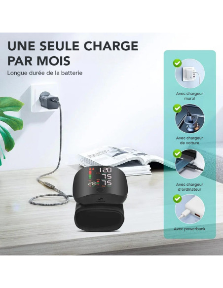Tensiomètre poignet électronique, mesure auto pression et pouls