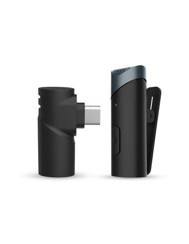 Microphone sans fil Type-C – Autonomie 6 heures, portée 10-15 m