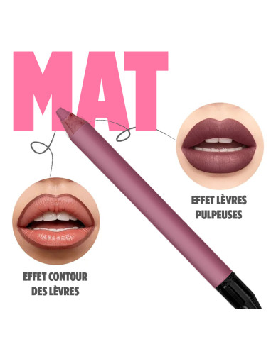 Crayon à lèvres mat waterproof avec pinceau...