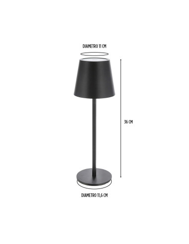 Lampe LED de table 36 cm rechargeable Touch 2W...
