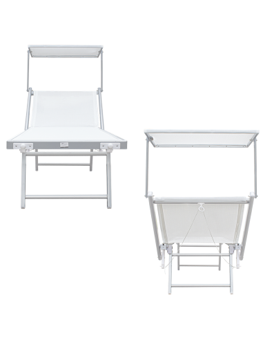 Lit de soleil LUXURIOUS avec parasol en...