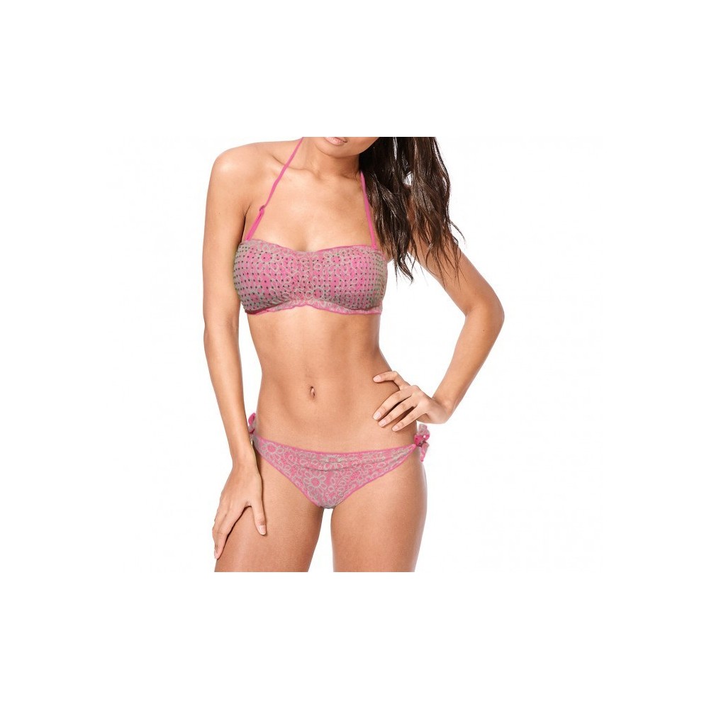KL620 ETEREA - Bikini avec des détails en dentelle et double couleur pour les femmes