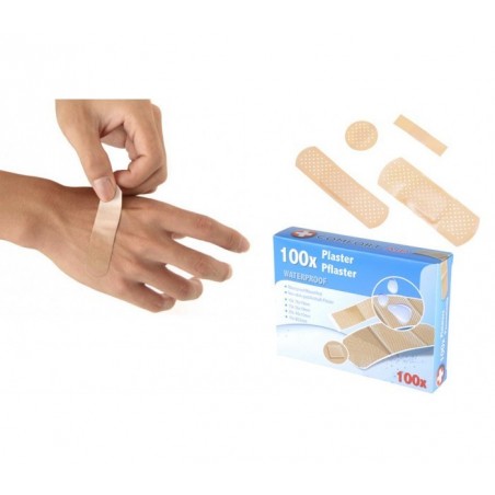 48339 Assortiment de bandes - Pansements (100 unités / imperméable à l'eau)