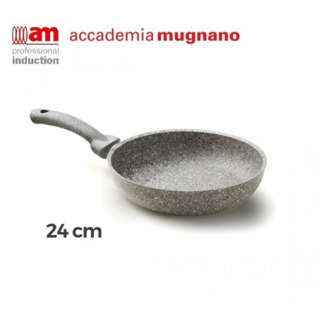 CPPDL24I - Poéle diam 24 cm effet pierre antiadherente - ACCADEMIA MUGNANO GRANITO - MINERAL STONE