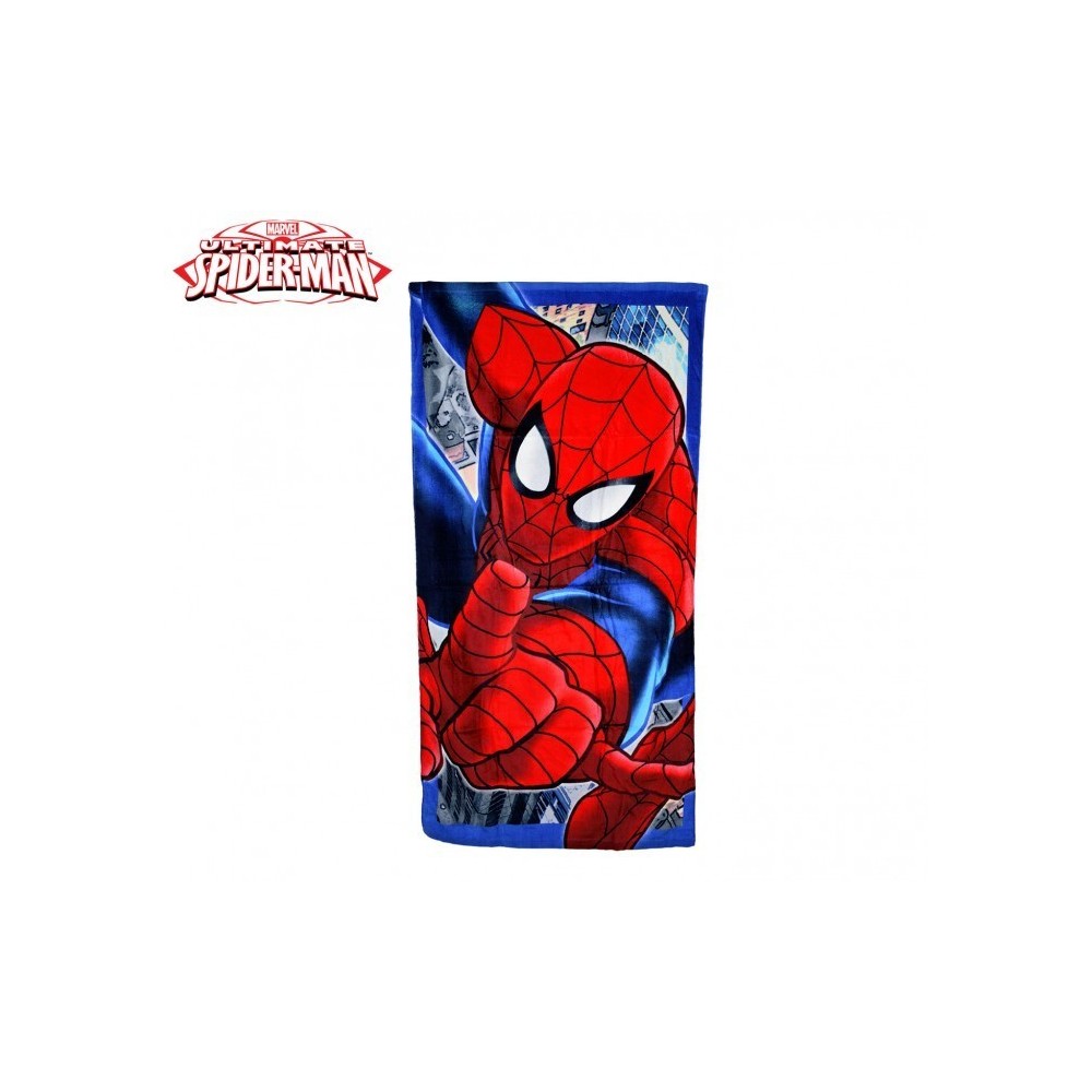  MV51003 - Serviette/ Drap de plage - dessin SPIDERMAN - 70 x 140 cm - 100% coton