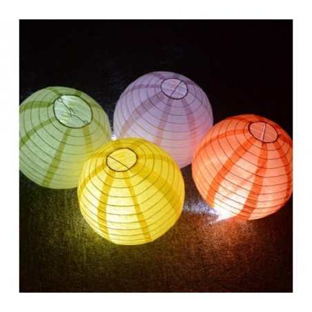 - 137148 ciel Lanterne RONDE approprié pour intérieur et extérieur (Pack de 5 pièces) 