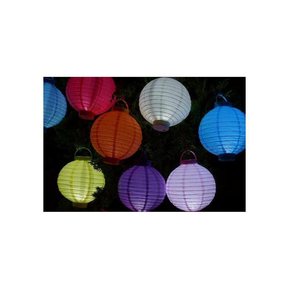 - 137148 ciel Lanterne RONDE approprié pour intérieur et extérieur (Pack de 5 pièces) 