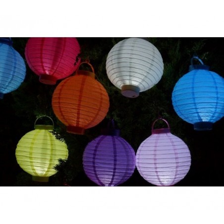 - 137148 ciel Lanterne RONDE approprié pour intérieur et extérieur (Pack de 5 pièces) 