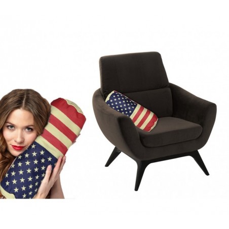  190216 - Cousin en forme de Drapeau Américain - Etats-Unis (38 x 15 cm) 