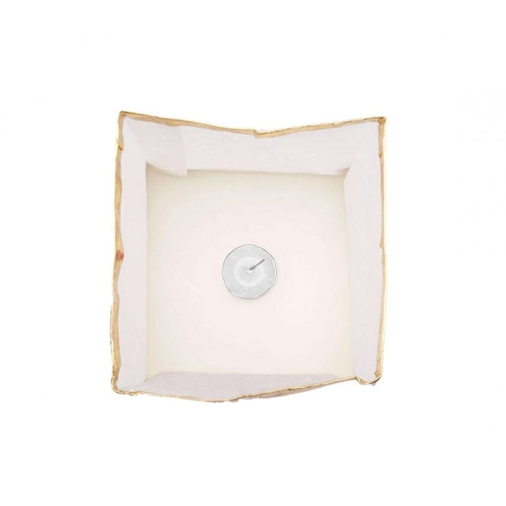 747 012 Pack de 5 lanternes ciel en forme de carré (bougies inclus)