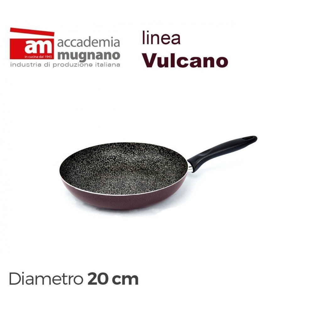 VUPDL20 - Poêle anti-adhésive - 20 cm ligne Accademia Mugnano effet pierre Vulcano